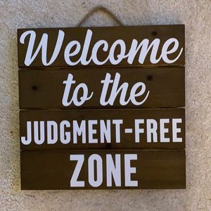 2/$25 Farmhouse Sign Judgment Free Zone